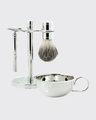 Bey-berk Shaving Set W/ Safety Razor, Cream Brush And Soap Dish