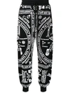 Ktz Church-print Jogging Trousers In Schwarz