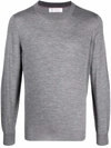 Brunello Cucinelli Long-sleeve Cashmere Jumper In Grau