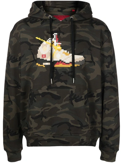 Mostly Heard Rarely Seen 8-bit Sail-print Cotton Hoodie In Grün