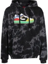 Mostly Heard Rarely Seen 8-bit Low Cowboy-print Cotton Hoodie In Schwarz