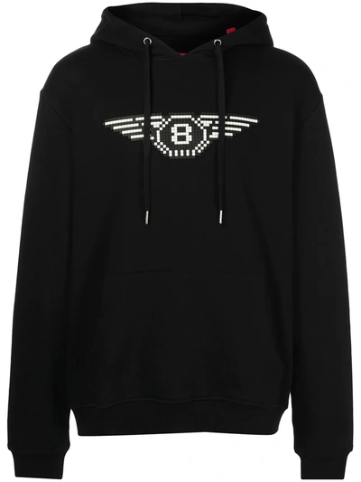 Mostly Heard Rarely Seen 8-bit Flying 8 Cotton Hoodie In Schwarz