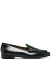 Edhen Milano Comporta Single Buckle Loafers In Grün