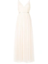 NEEDLE & THREAD AURELIA SEQUIN-EMBELLISHED FRILL-TRIM TULLE GOWN