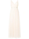 Needle & Thread Aurelia Sequin-embellished Frill-trim Tulle Gown In Weiss