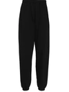 Aries Temple-print Cotton-jersey Track Pants In Schwarz