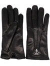 VIVIENNE WESTWOOD ORB-PLAQUE GLOVES