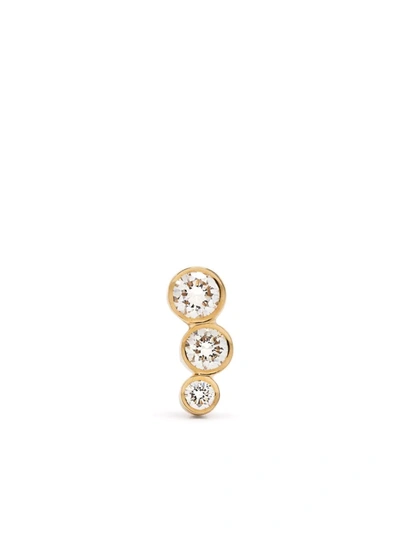 Sophie Bille Brahe 18kt Yellow Gold Croissant Diamond Earring