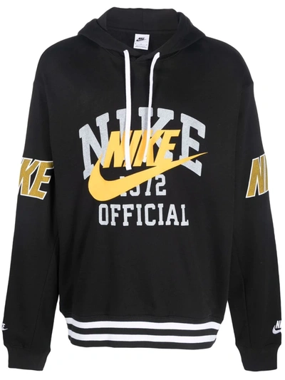 Nike Logo-print Hoodie In Schwarz
