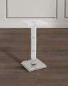 Port 68 Blake Nickel & Crystal Accent Table