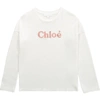 CHLOÉ T-SHIRT WITH EMBROIDERY,C15D21 117