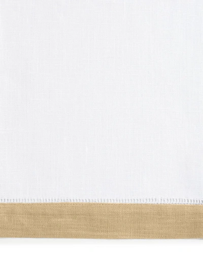 Sferra Guest Towels, 2-piece Set In White/almond
