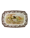 Spode Rectangular Hunting Dogs Platter