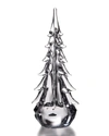 Simon Pearce Five-sided Evergreen Glass Tree - 14"