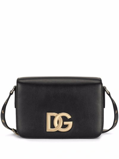 Dolce E Gabbana Women's  Black Leather Shoulder Bag