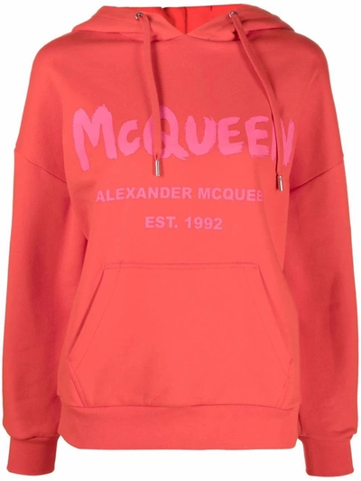 Alexander Mcqueen Women's  Red Cotton Sweatshirt