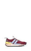 Lanvin Bumpr Leather & Mesh Running Sneakers In Red