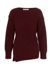 MARNI MARNI WOMEN'S BURGUNDY OTHER MATERIALS SWEATER,GCMD0293A0UFWH0300R80 40