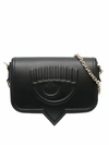 CHIARA FERRAGNI CHIARA FERRAGNI WOMEN'S BLACK LEATHER SHOULDER BAG,71SB4BA3ZS132899 UNI