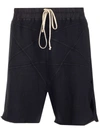 RICK OWENS RICK OWENS MEN'S BLACK OTHER MATERIALS PANTS,RR02A5305F09 48