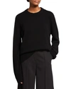 The Row Sibem Wool-cashmere Sweater In Dark Navy