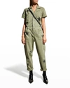 Pistola Grover Star Print Field Jumpsuit In Royal Honor