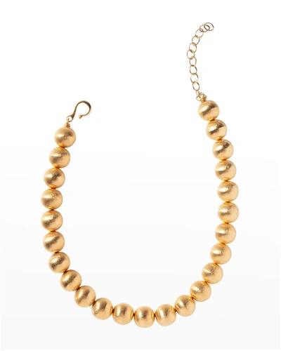 Dina Mackney Gold Ball Bead Necklace