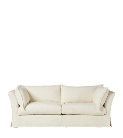 Oka Avitus 3-seater Sofa - Off White Linen