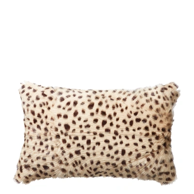 Oka Chyangra Goat Hair Pillow Cover - Cheetah