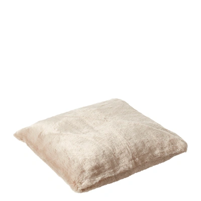 Oka Small Faux Fur Pet Cushion Cover - Seal Grey
