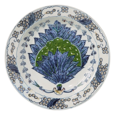 Oka Set Of Four Isphahan Porcelain Small Dinner Plates