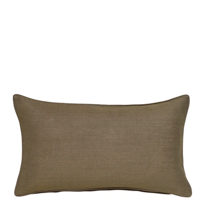 Oka Plain Linen Cushion Cover - Elephant Grey
