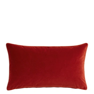 Oka Plain Velvet Pillow Cover - Cinnamon