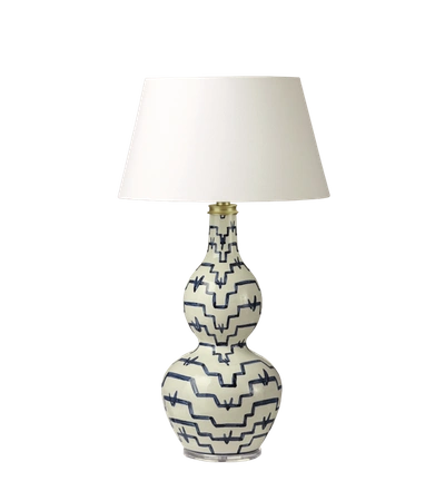 Oka Egon Table Lamp - White/blue