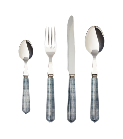 Oka 16-piece Cutlery Set - Harlequin Blue