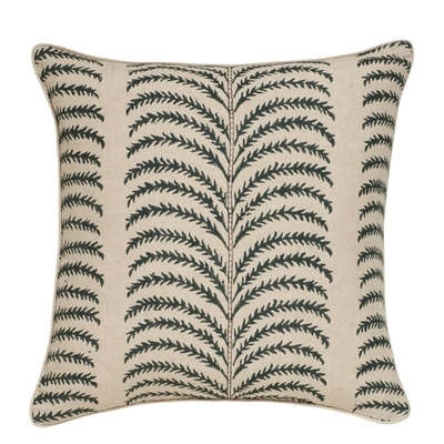 Oka Areca Pillow Cover - Midnight Green