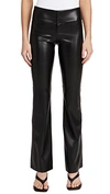 ALICE AND OLIVIA OLIVIA VEGAN LEATHER trousers BLACK,ALICE46304