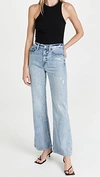 Pistola Denim Stevie High Rise Wide Leg Jeans In Ruthless