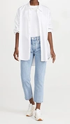 Still Here Black And White Tate Crop Jeans In Vintage Blue
