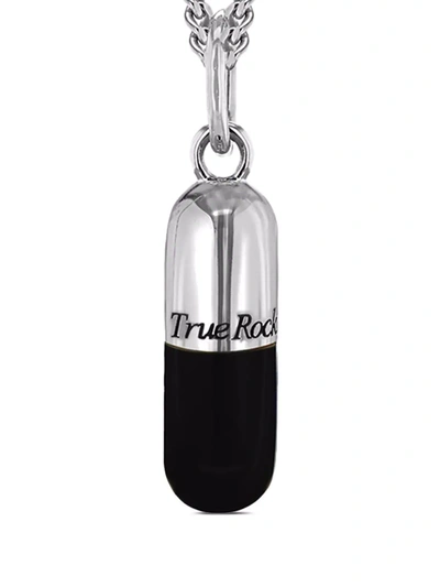 True Rocks Pill Pendant Necklace In Silver