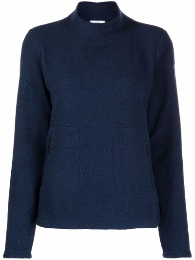 Rossignol Mock Neck Fleece Jumper In Blue