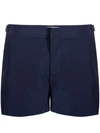 Orlebar Brown Springer Buckle-detail Swim Shorts In Blue