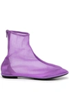 SAMUEL GUI YANG MESH ZIP-UP ANKLE BOOTS