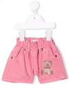 MISS BLUMARINE EMBELLISHED TEDDY-BEAR SHORTS