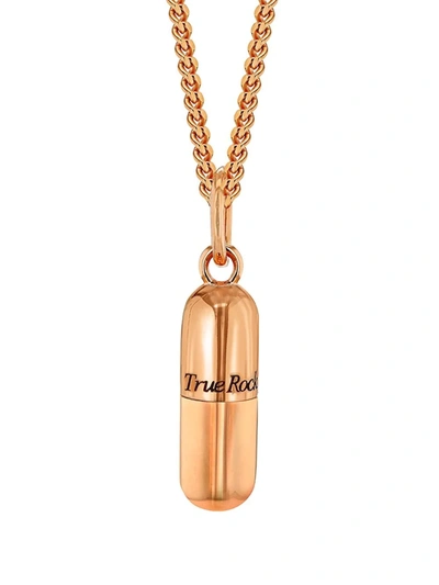 True Rocks Mini Pill Necklace In Rosa