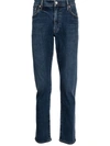 Citizen Of Humanity Joaquin Mid-rise Straight-leg Jeans In Blau