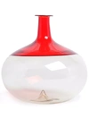 Venini Bolle Glass Bottle In White