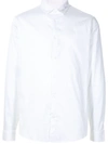 Armani Exchange Flannel Button-down Shirt In White