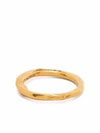 Alighieri The Gaze Of The Satellite 24kt Gold-plated Ring In Gold