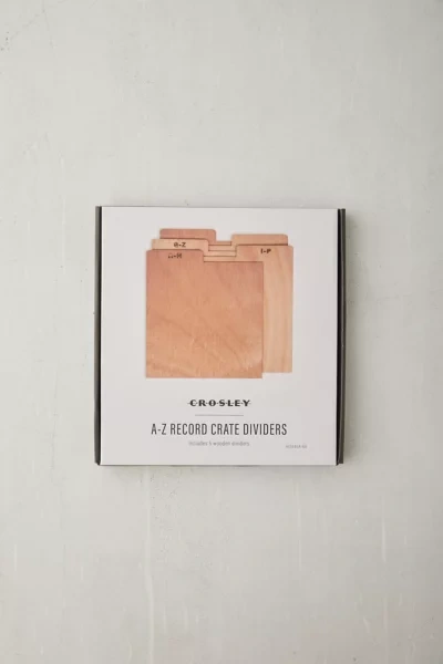 Crosley Record Crate Divider Set In Natural